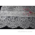 100% Nylon Panel Lace Fabric Untuk Pakaian